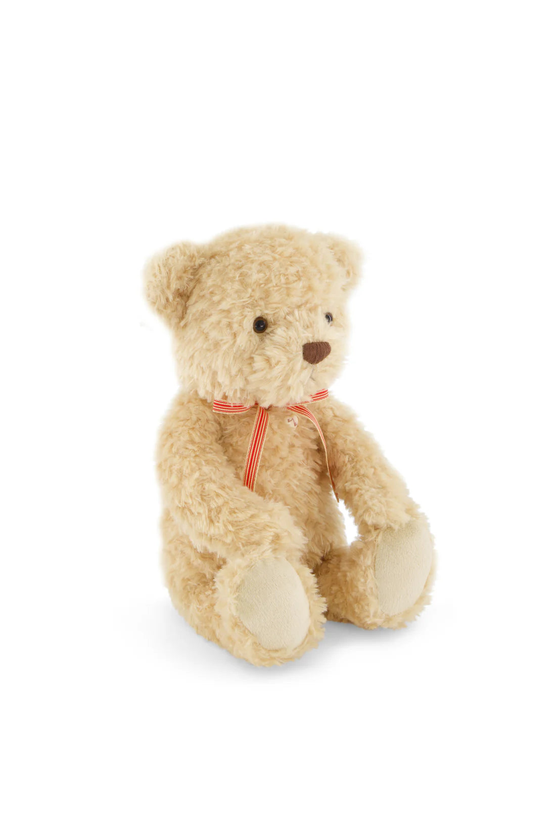 Snuggle Bunnies Arthur Teddy – Red Stripe Bow