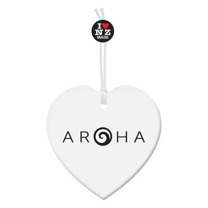 Aroha Acrylic Heart Keepsake (H)