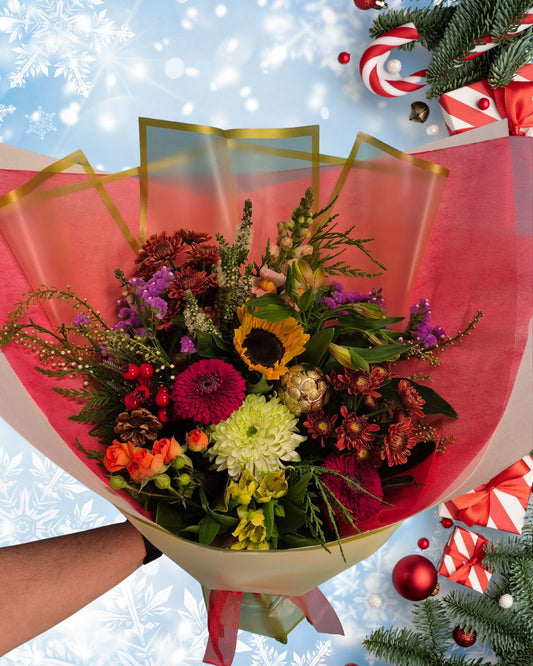 Christmas themed bouquet
