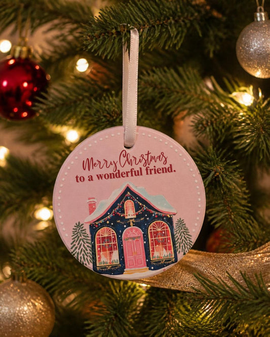 Wonderful Friend Christmas Decoration | Festive Keepsake Gift
