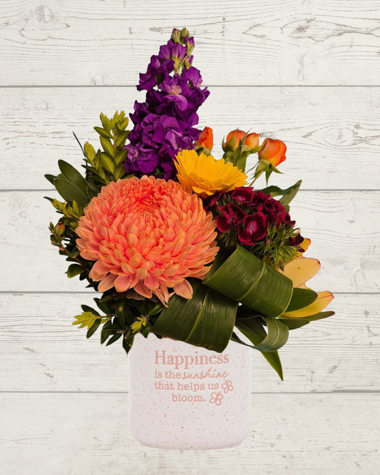 Positivity Pot – Happiness | Fresh Seasonal Flowers