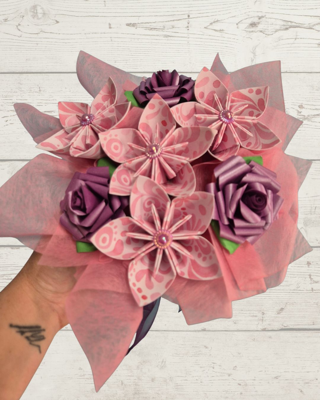 Paper Flower Posy (3)