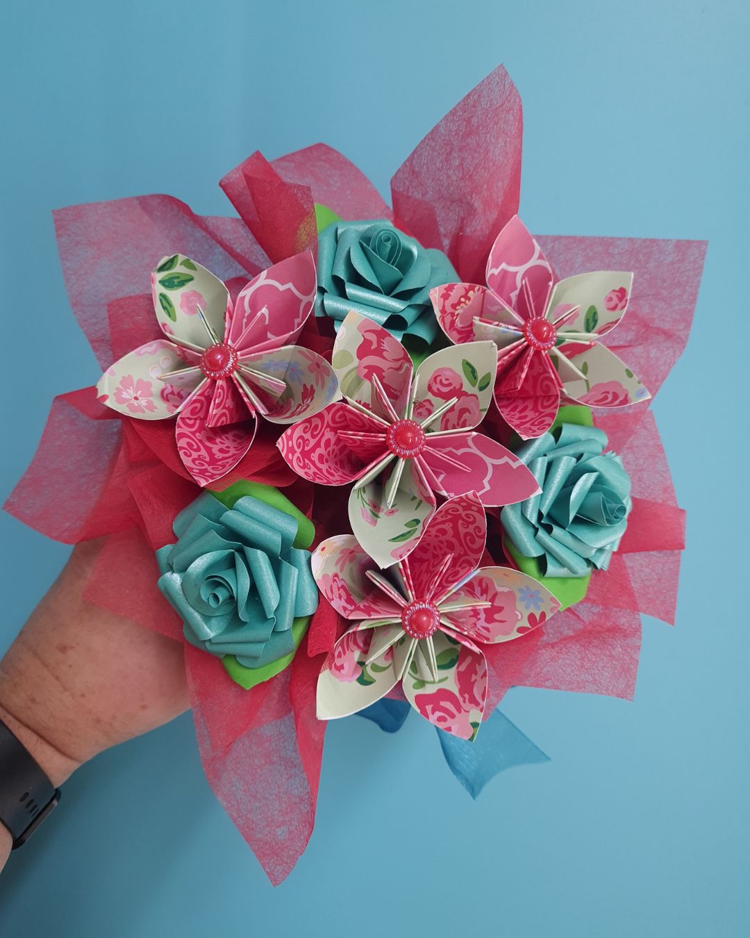 Paper Flower Posy (2)