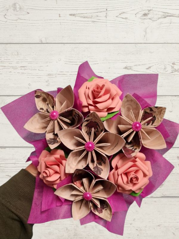 Paper Flower Posy Boxes