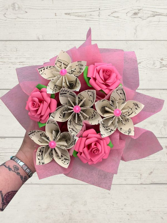 Paper flower posy (H12)