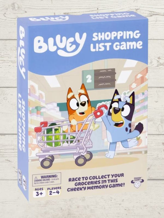 Bluey Shopping List Fun Memory Game