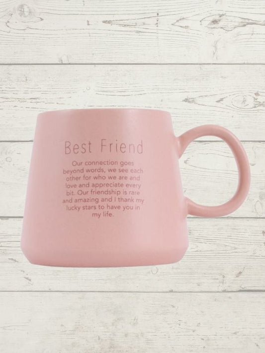 Best Friend mug with florals