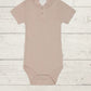 Organic Cotton Modal Darcy Rib Tee Bodysuit - range of colours