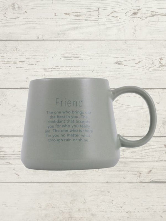 Friends mug with florals