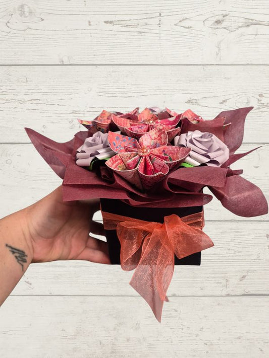 Paper flower posy (6)