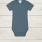 Organic Cotton Modal Darcy Rib Tee Bodysuit - range of colours