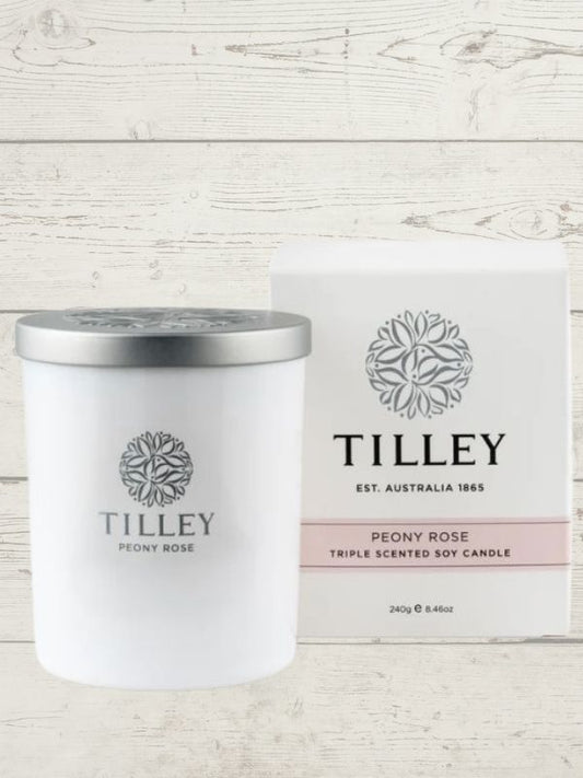 Tilley Soy Scented Candle – Peony Rose