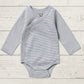 Wilson & Frenchy - Organic Stripe Rib Kimono Bodysuit - range of colours
