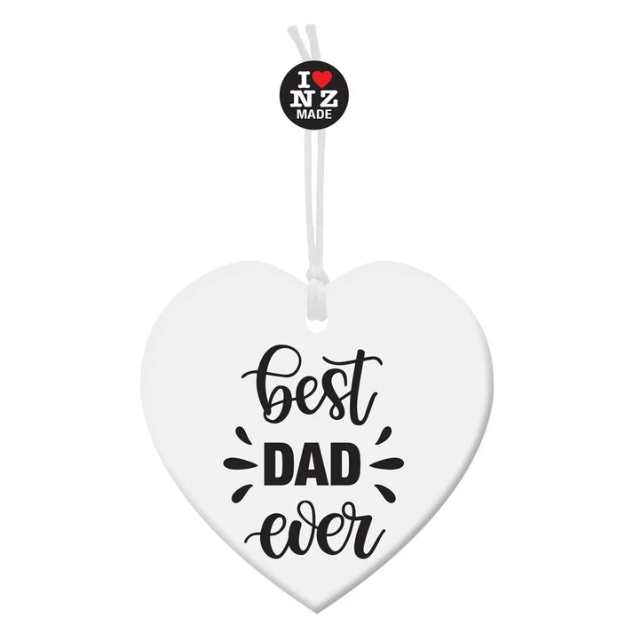 Best Dad Ever Acrylic Heart Keepsake