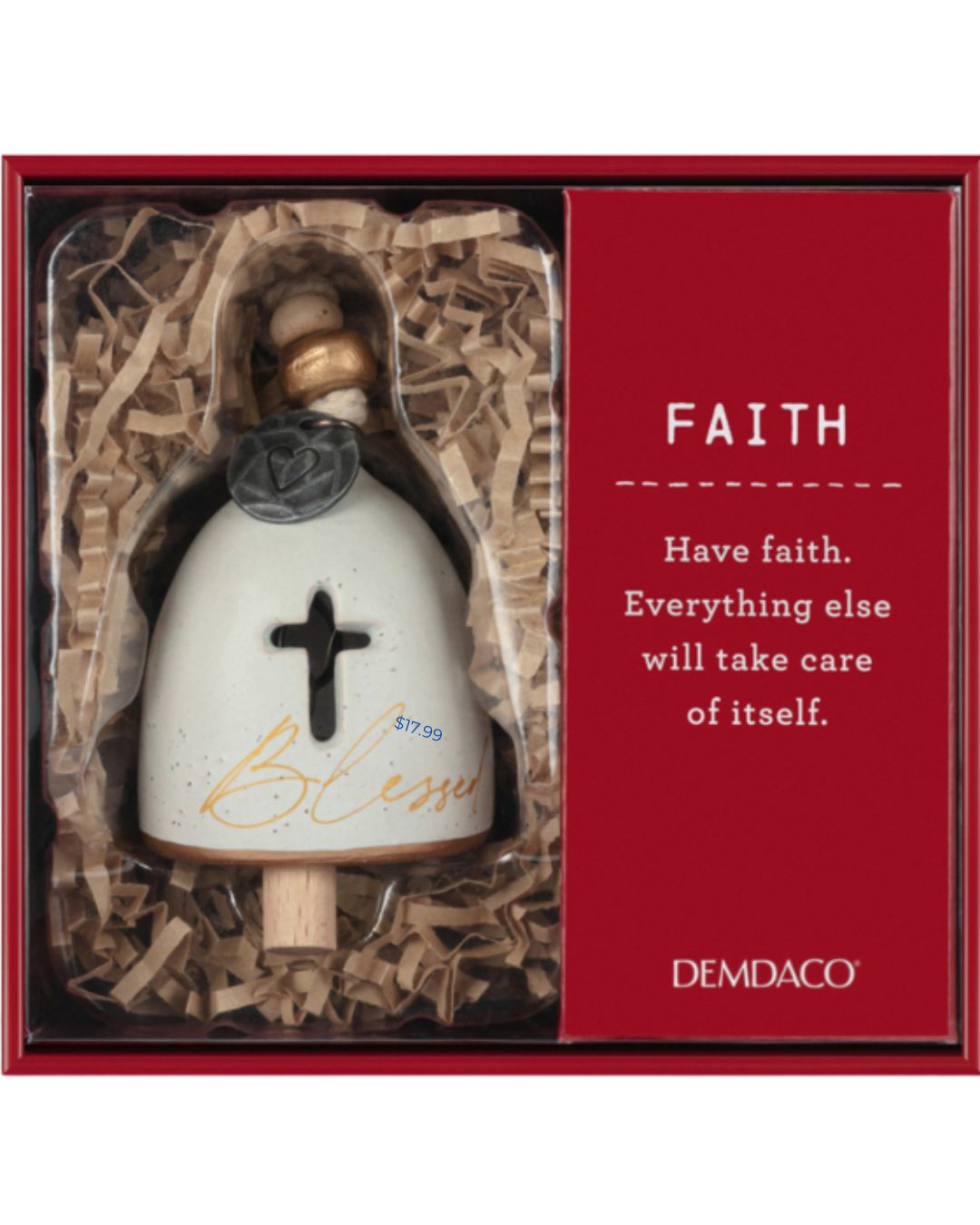 DEMDACO Mini Inspired Faith Bell | Christmas Keepsake (H)