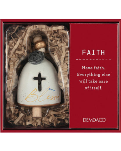 DEMDACO Mini Inspired Faith Bell | Christmas Keepsake (H)