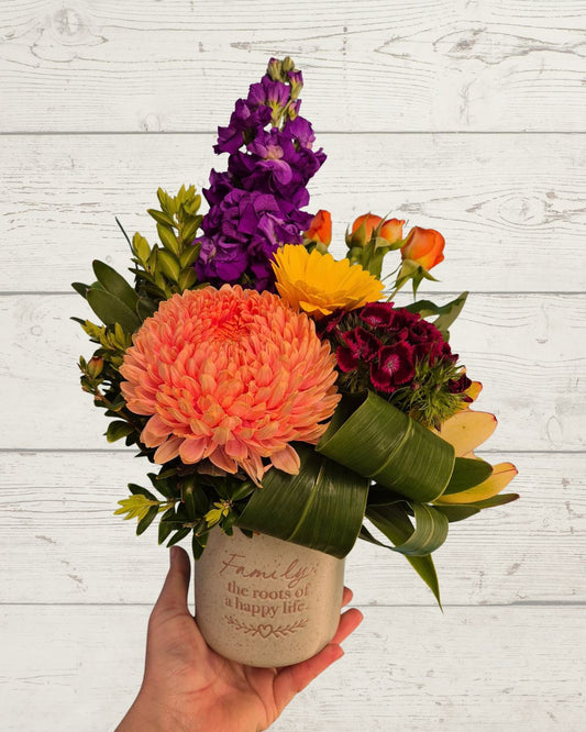 Positivity Pot – Family | Fresh Seasonal Flowers