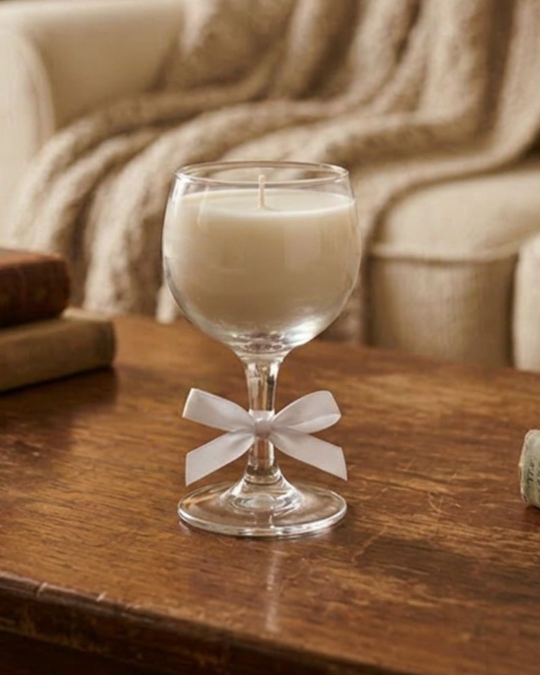Handmade Soy Candle in wine glass – Available in a Range of Scents