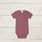 Organic Cotton Modal Darcy Rib Tee Bodysuit - range of colours
