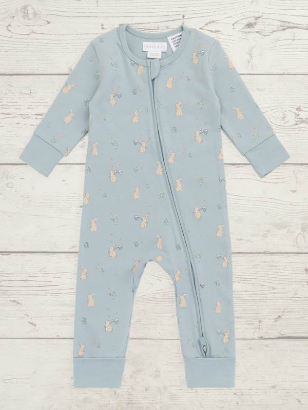 Jamie Kay Organic Cotton Frankie Onepiece - Lapin Jardin Blue