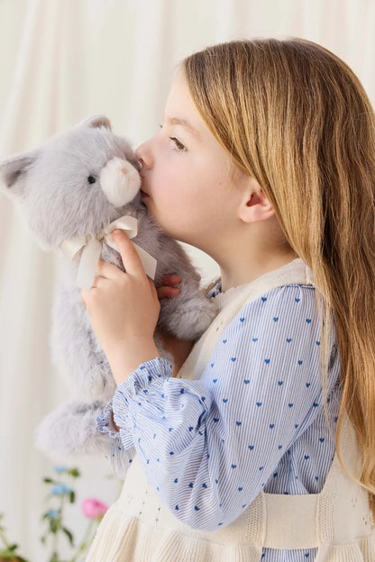 Snuggle Bunnies Moon the Kitty – Soft Grey | Plush Cat Toy