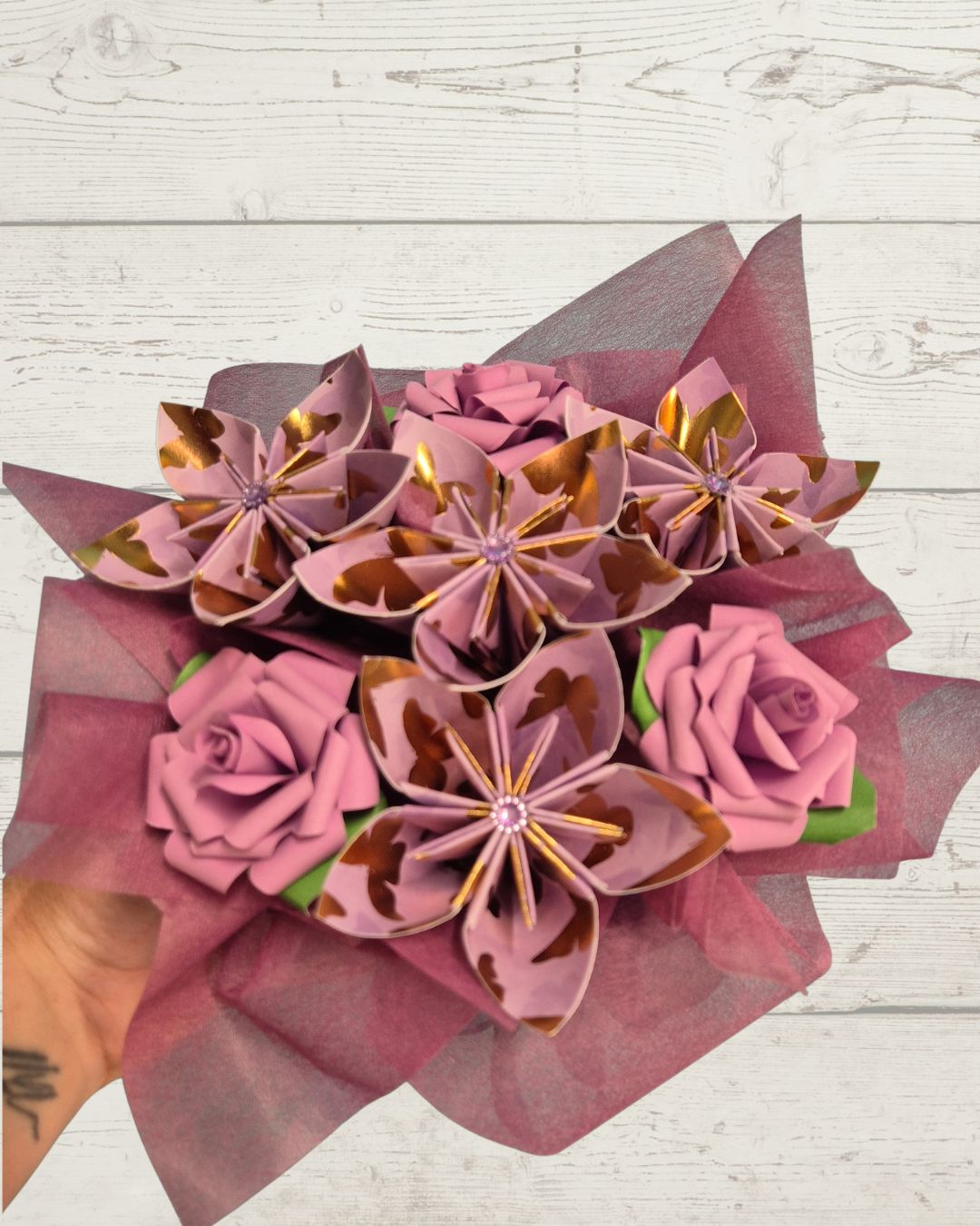 Paper Flower Posy (5)