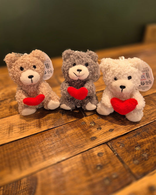 Pocket Teddy Keychain – Soft Plush Keyring