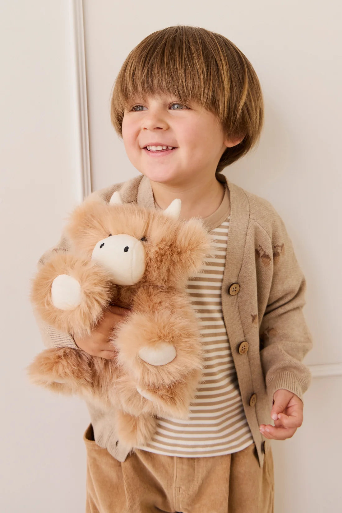 Snuggle Bunnies Hilda the Highland Cow – Caramel | Soft Plush Toy