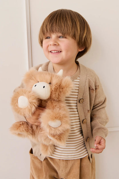 Snuggle Bunnies Hilda the Highland Cow – Caramel | Soft Plush Toy