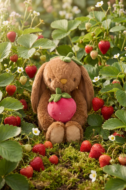 Snuggle Bunnies Strawberry Penelope – Oak | Soft Plush Bunny