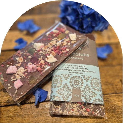 Two blocks of chocolates 