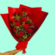 12 roses giftwrapped