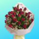 24 roses giftwrapped