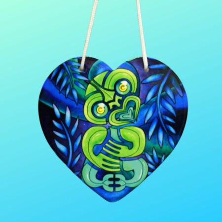 Ceramic heart NZ Tiki