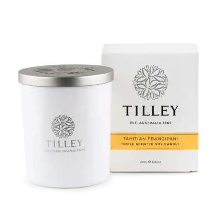 Tilley Soy Scented Candle - Tahitian Frangipani