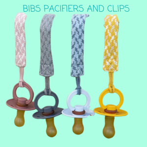 BIBs pacifiers and clips