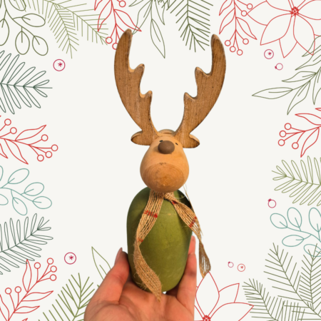 Wooden reindeer small