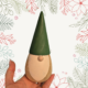 Wooden Gnome green hat