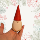 Wooden Gnome red hat